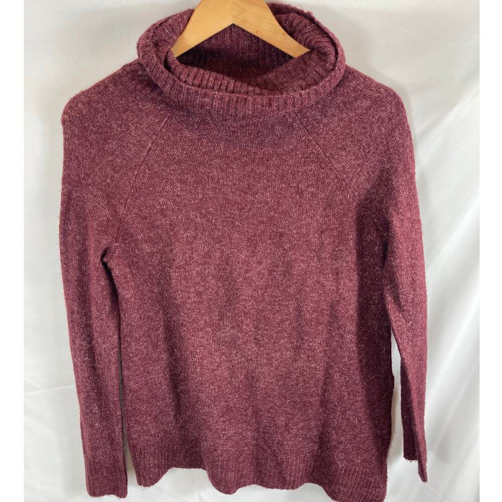 Abercrombie & Fitch Mock Neck Asymmetrical Knit Sweater Size XS